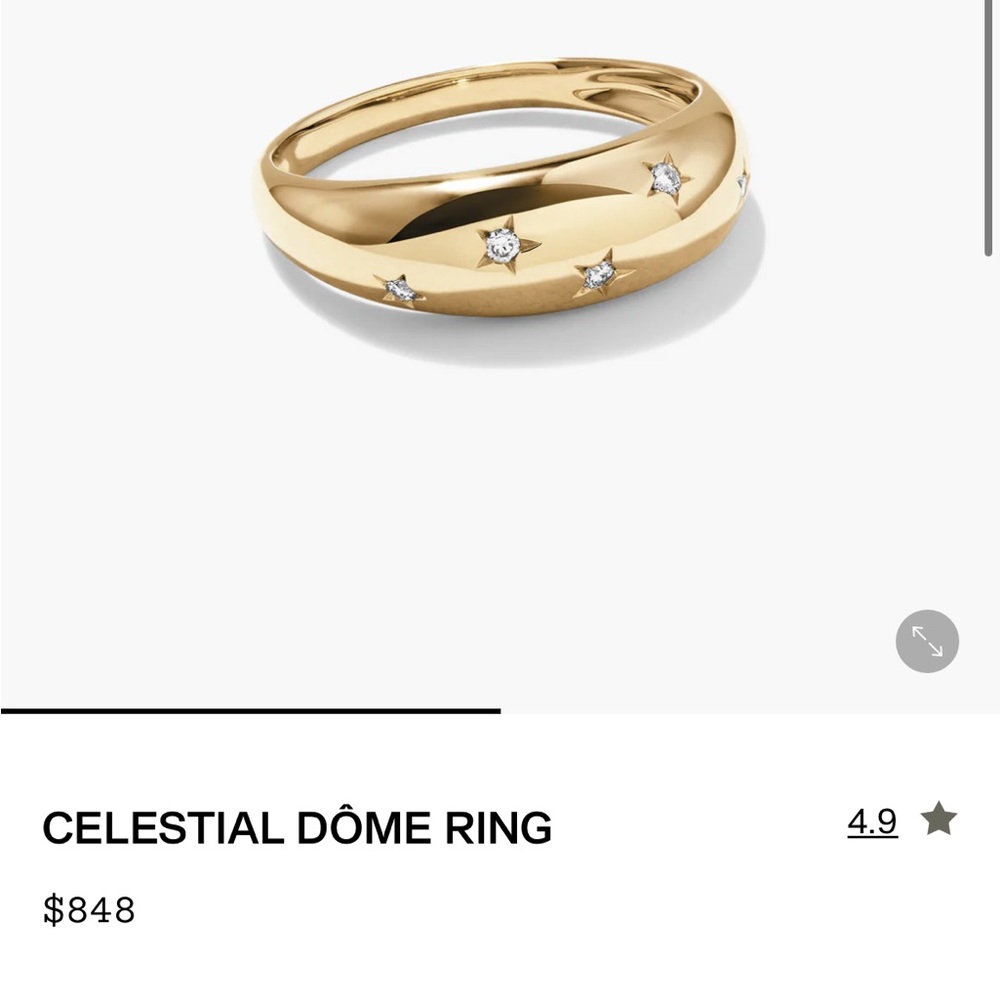 Mejuri star dome ring 14k gold - Picture 8 of 9